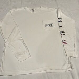 Victoria secret pink long sleeve pocket on front